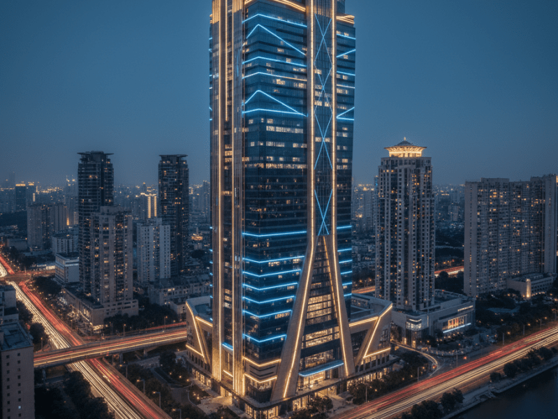 Modern Facade Lighting for Buildings: Raat ke Waqt Apni Building ko Banayein Shehar ki&nbsp;Pehchaan