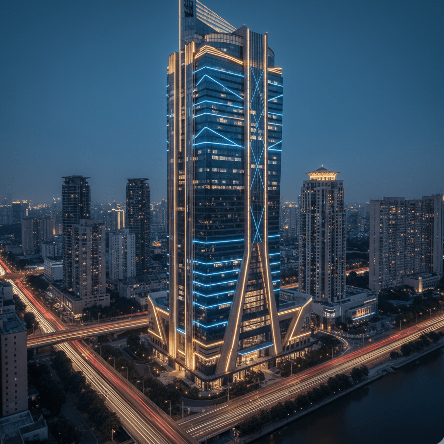 Modern Facade Lighting for Buildings: Raat ke Waqt Apni Building ko Banayein Shehar ki&nbsp;Pehchaan