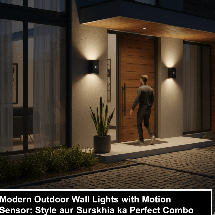 Modern Outdoor Wall Lights with Motion Sensor: Style aur Suraksha ka Perfect&nbsp;Combo